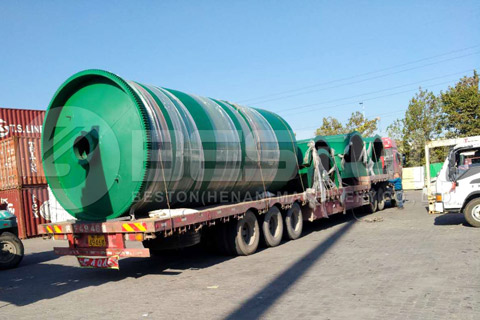 Shipment of Tyre Pyrolysis Plant