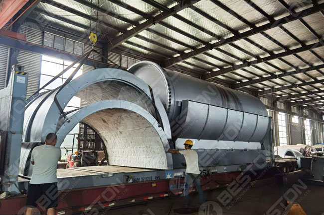 Beston Batch Biomass Pyrolysis Plant Shipped to Spain